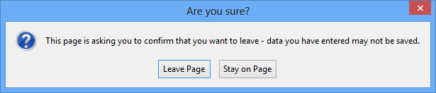 Leave Page